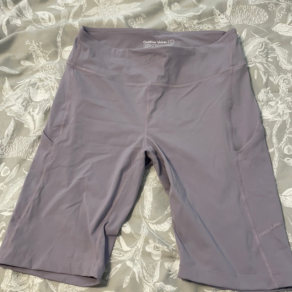 Outdoor Voices - Zoom 10 Inch Biker Shorts - Earl Grey